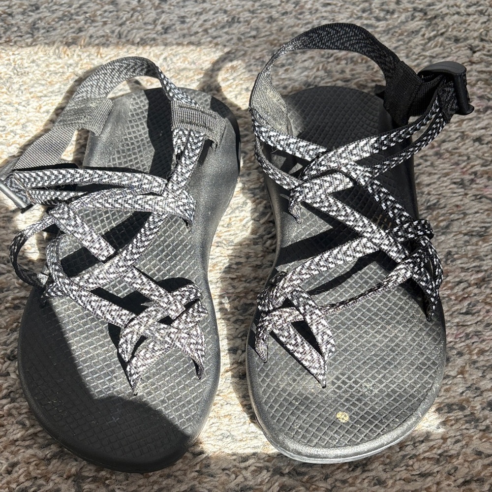Chaco Black and Gray Women's Sandals